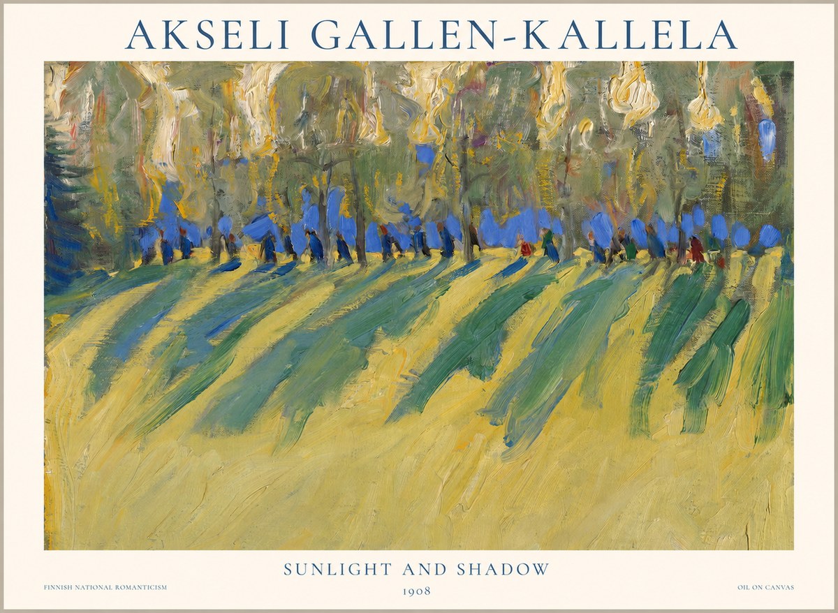 Akseli Gallen-Kallela Sunlit Field and Trees No2 - Poster