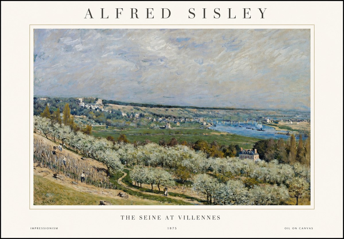 Sisley The Seine at Villennes No1 - Poster