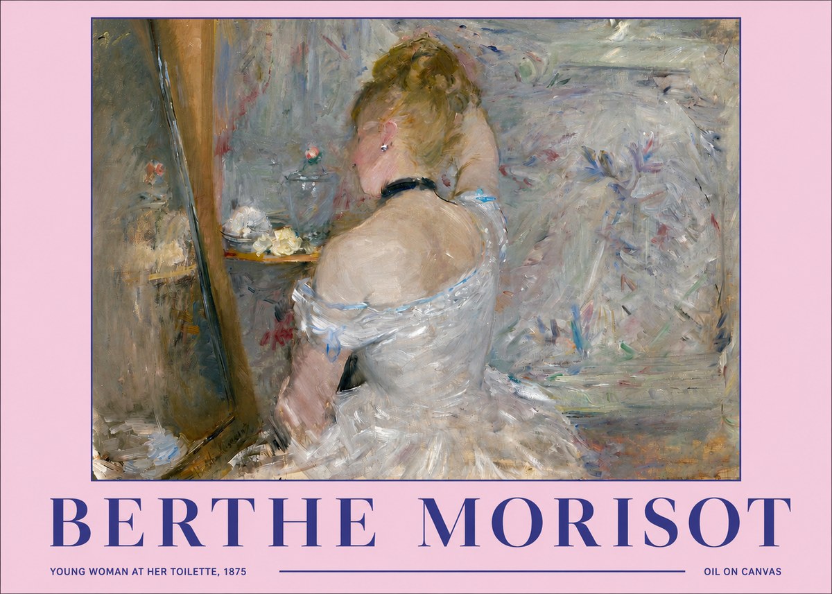 Berthe Morisot Young Woman at Her Toilette No2 - Poster