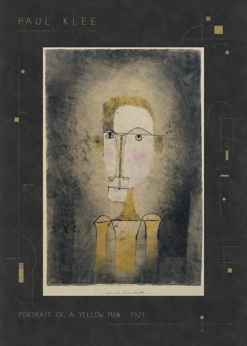 Paul Klee Portrait of a Yellow Man No2 - Poster