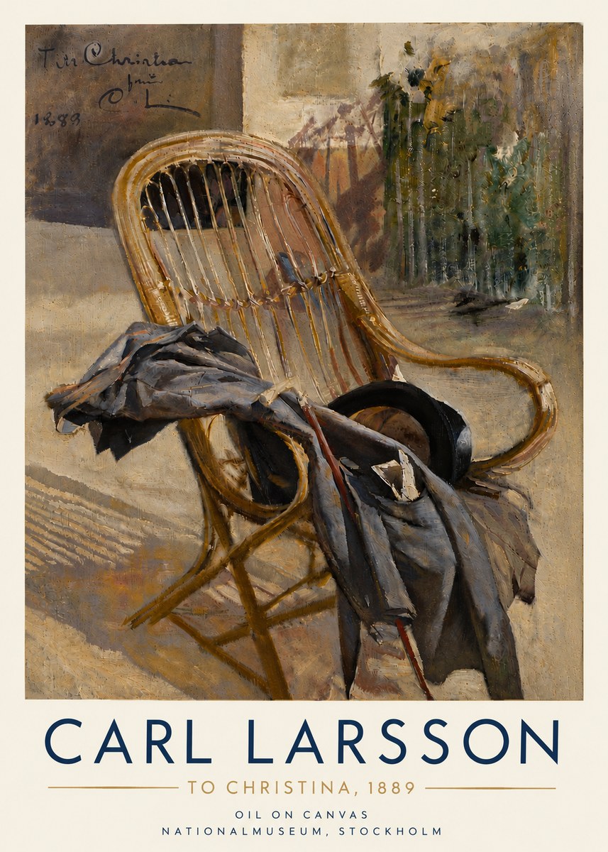 Carl Larsson To Christina, from C. Larsson, 1889 No6 - Poster