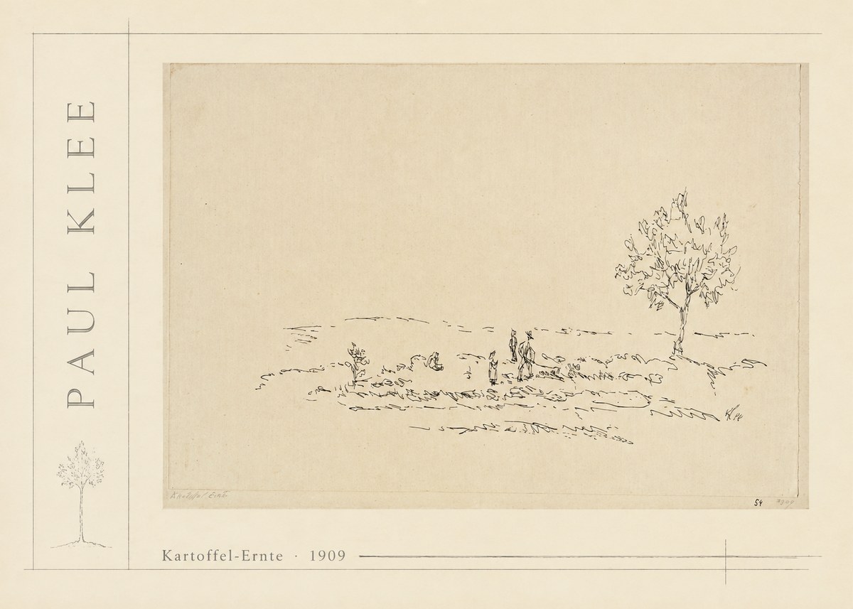 Paul Klee Kartoffel-ernte No2 - Poster