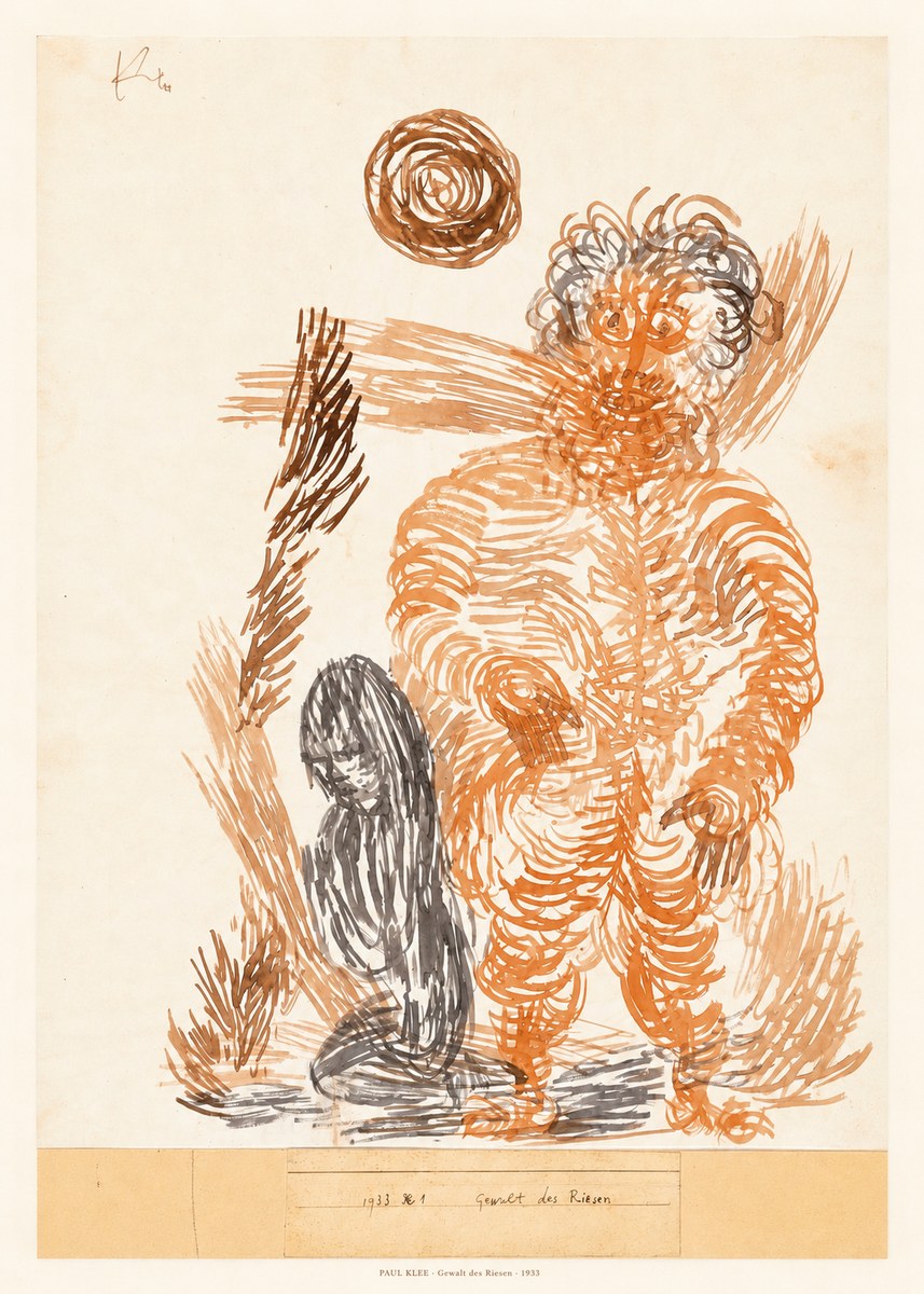 Paul Klee Gewalt Des Riesen I No5 - Poster
