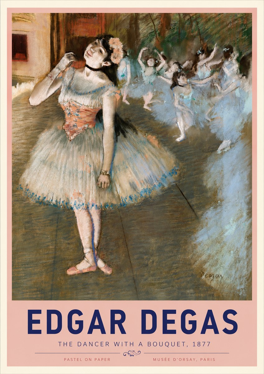 Edgar Degas The Dancer with a Bouquet No3 - Poster