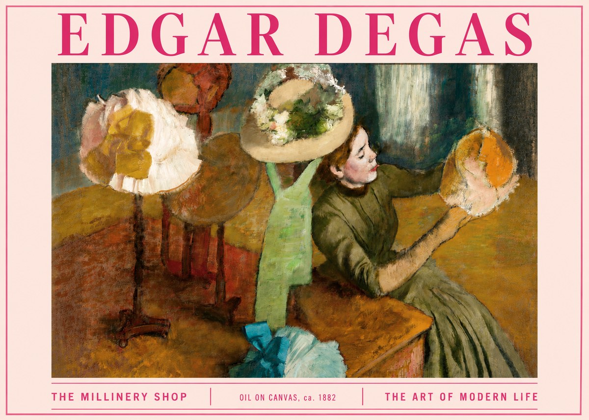Edgar Degas The Millinery Shop, Ca. 1882 No3 - Poster
