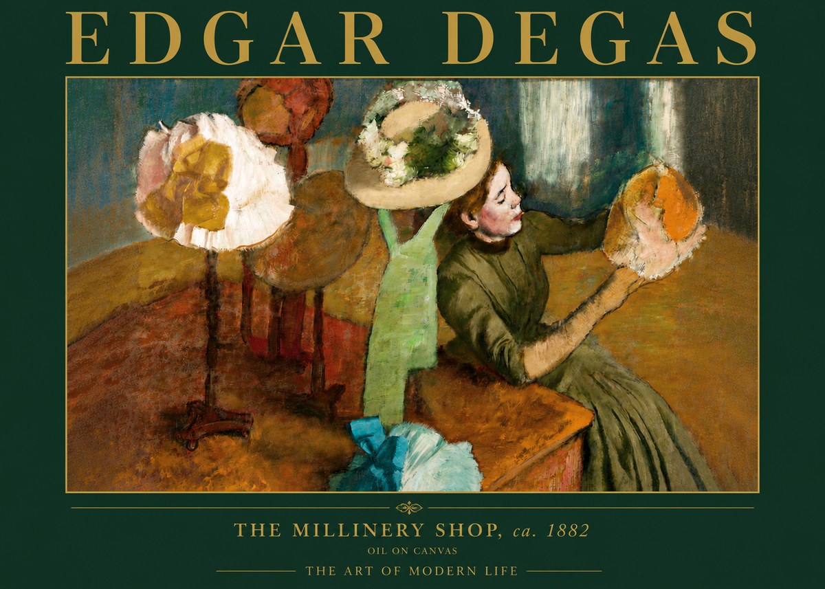 Edgar Degas The Millinery Shop, Ca. 1882 No4 - Poster