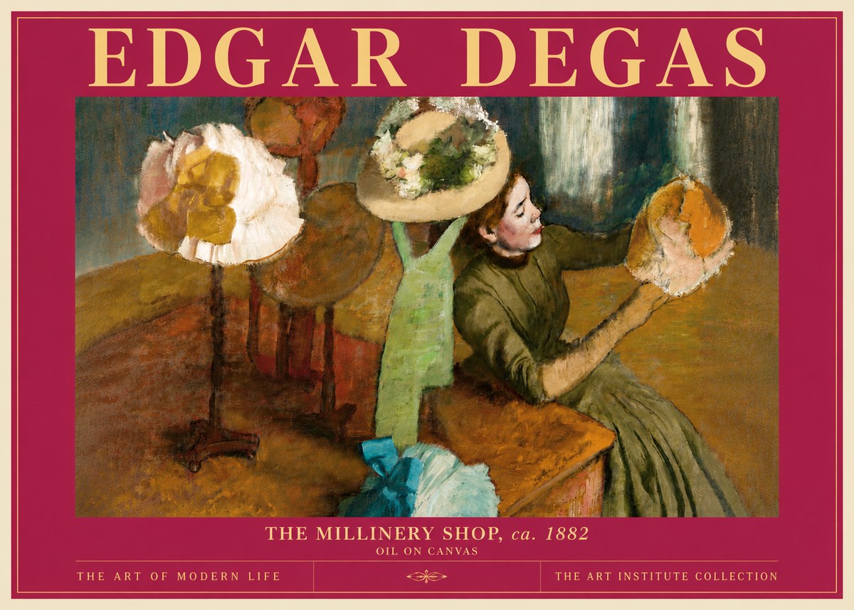 Edgar Degas The Millinery Shop, Ca. 1882 No6 - Poster