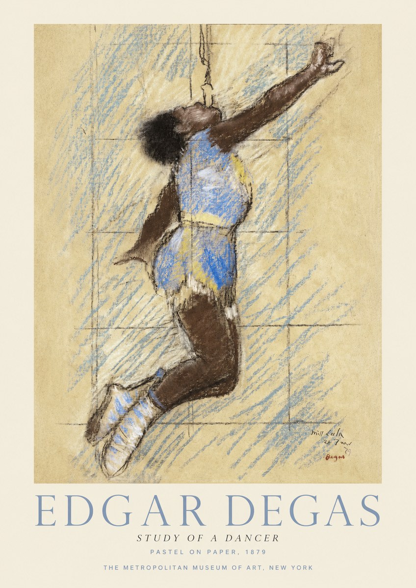 Edgar Degas Study of a Dancer No1 - Poster