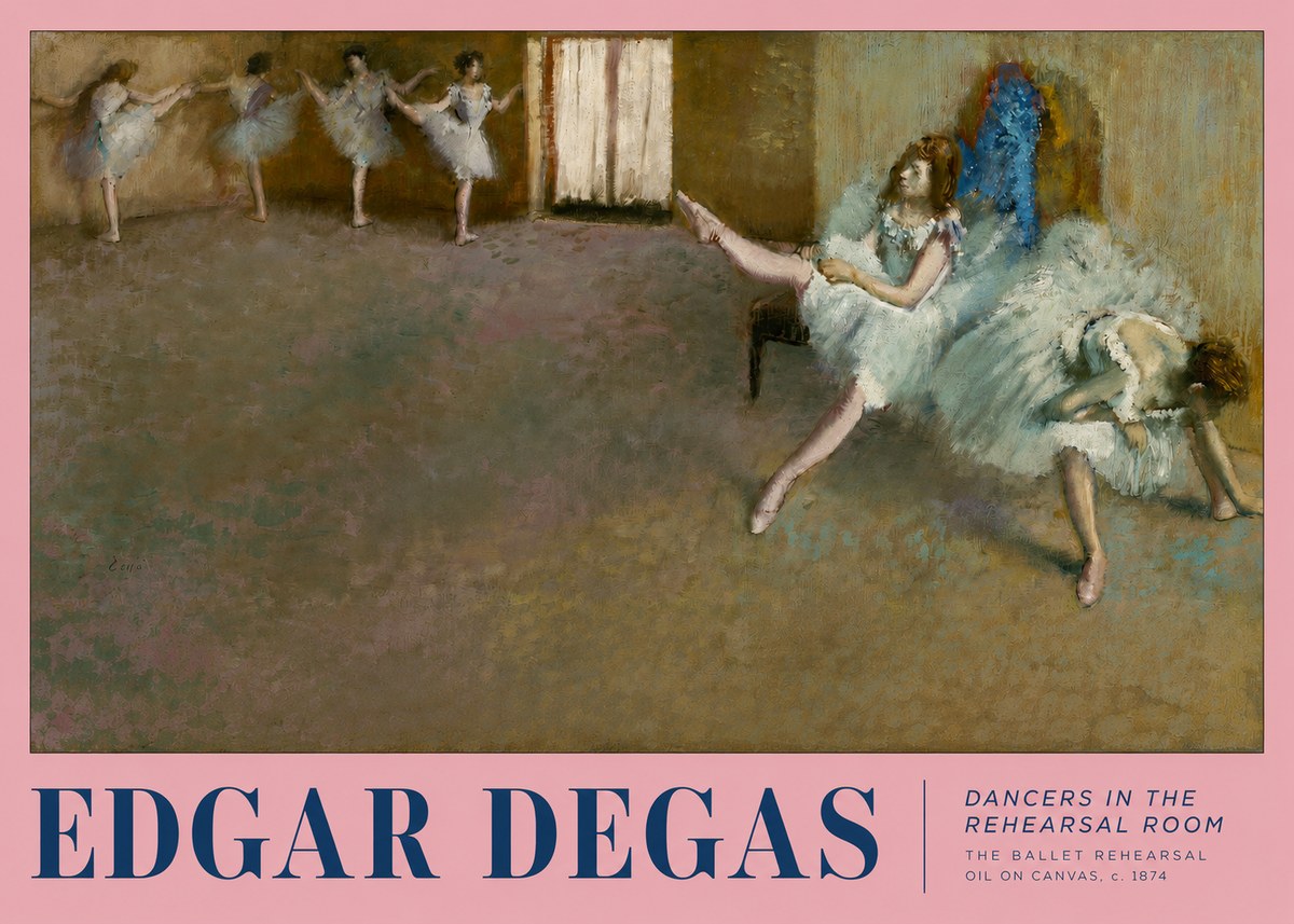 Edgar Degas The Ballet Rehearsal No2 - Poster