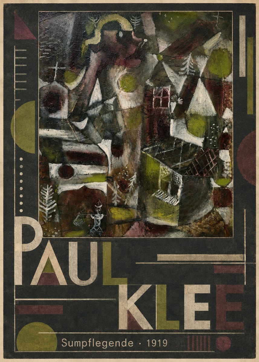 Paul Klee Sumpflegende I No5 - Poster