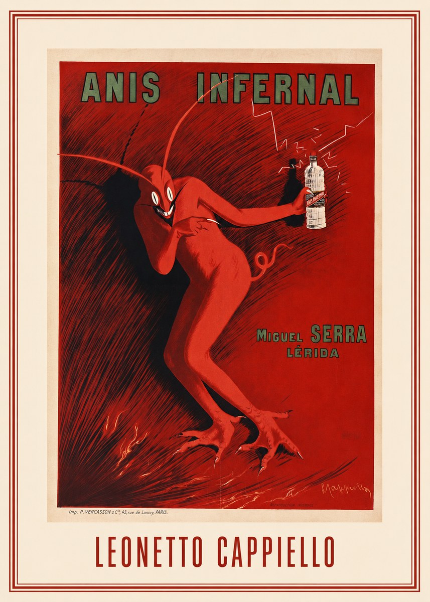 Leonetto Cappiello Anis Infernal I No1 - Poster