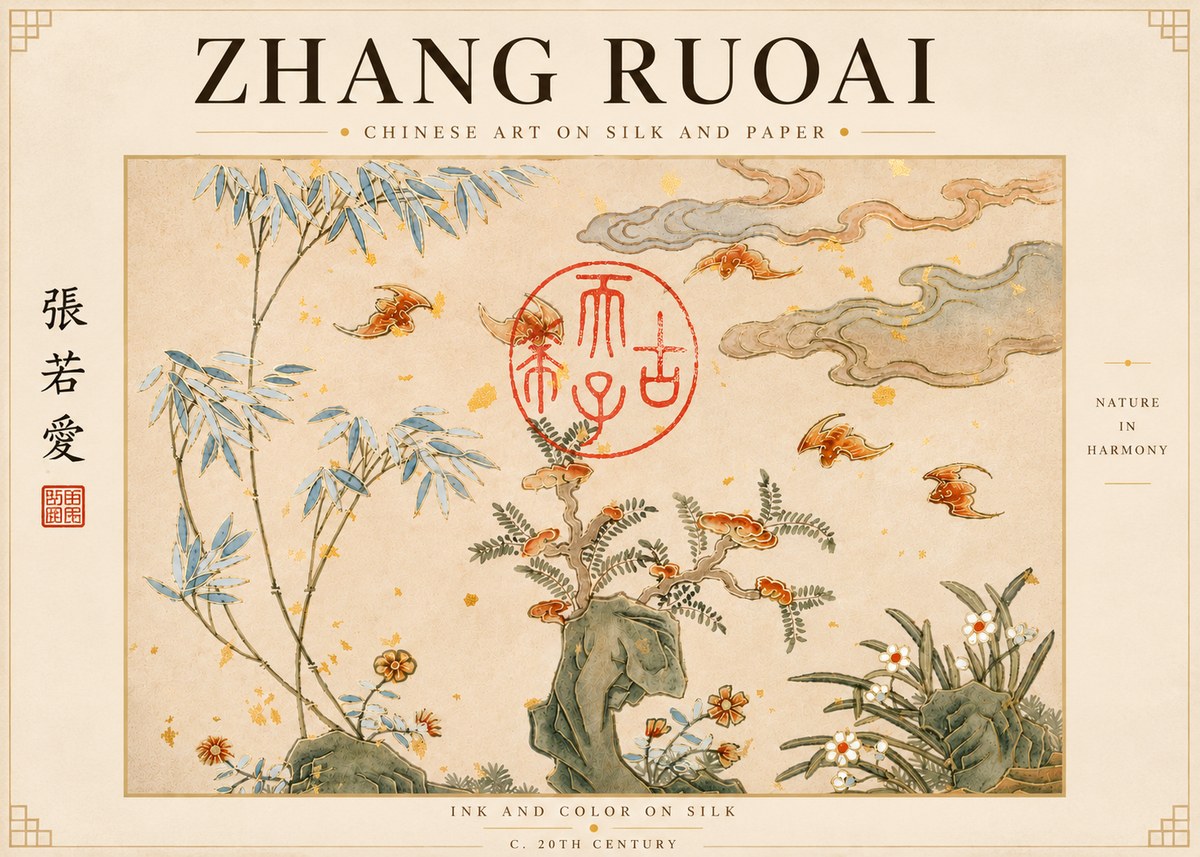 Zhang Ruoai Nature in Harmony No4 - Poster
