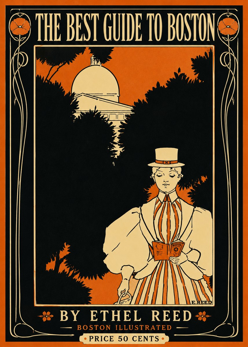 Ethel Reed The Best Guide to Boston No6 - Poster