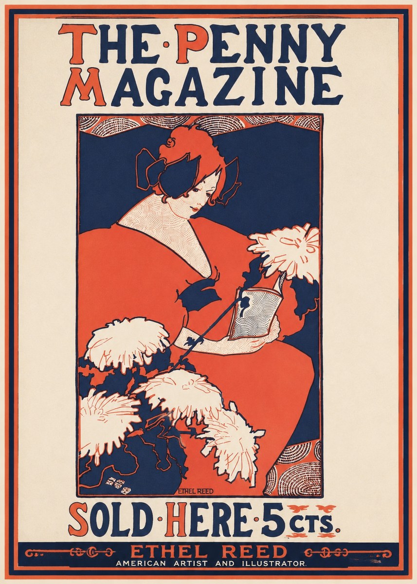 Ethel Reed The Penny Magazine No1 - Poster