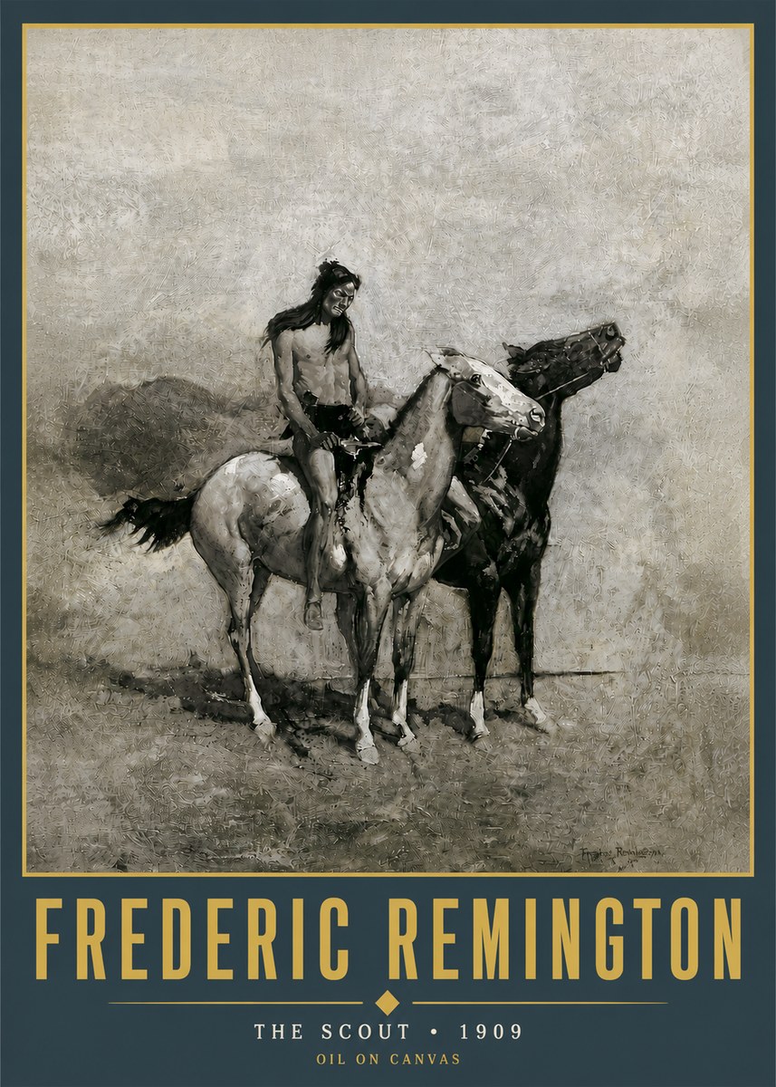 Frederic Remington The Scout II No5 - Poster