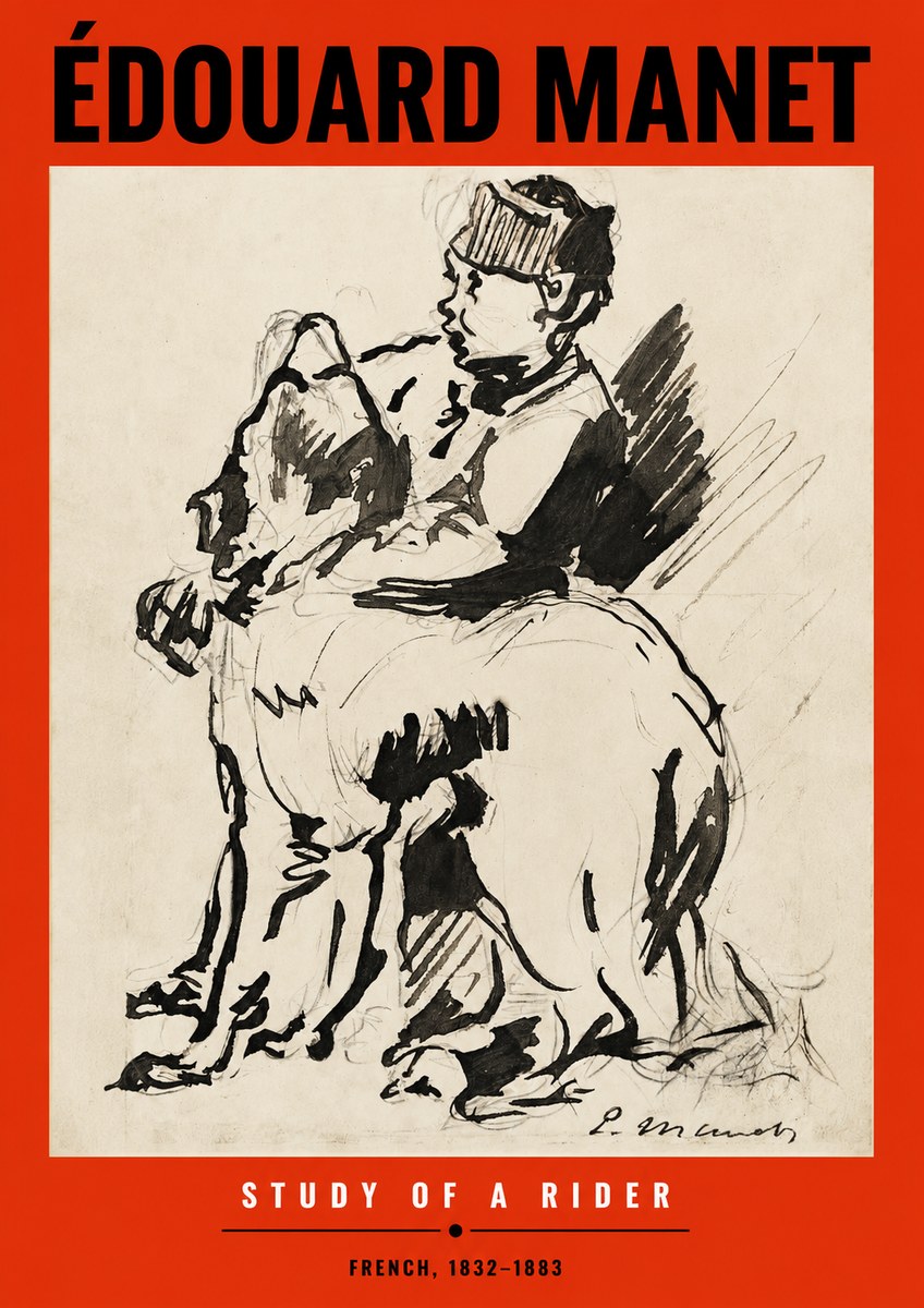 Édouard Manet Study of a Rider No2 - Poster