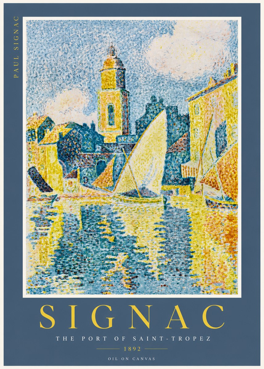 Signac The Port of Saint-tropez No2 - Poster