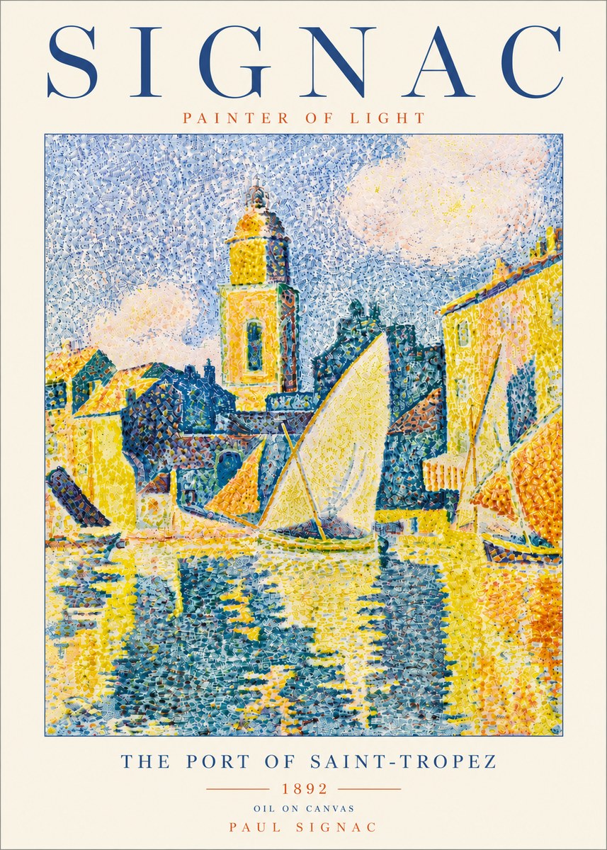 Signac The Port of Saint-tropez No6 - Poster