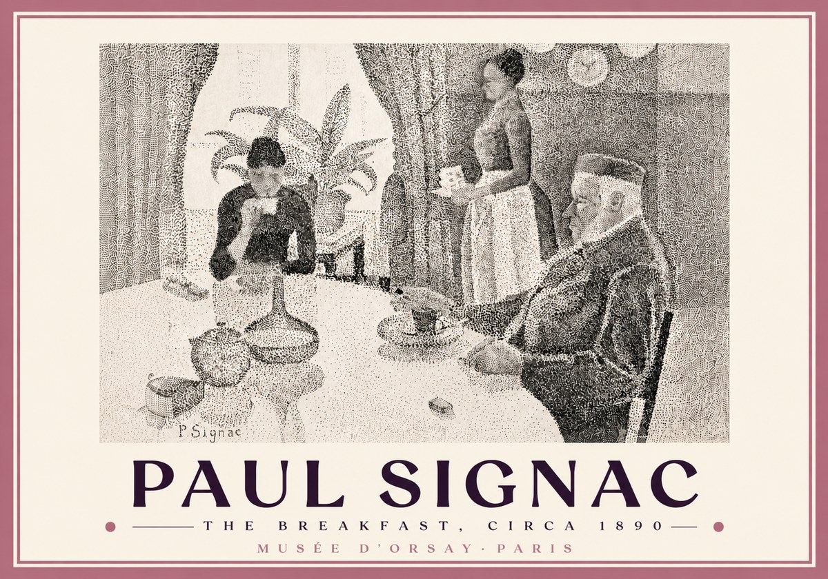 Signac The Breakfast No5 - Poster