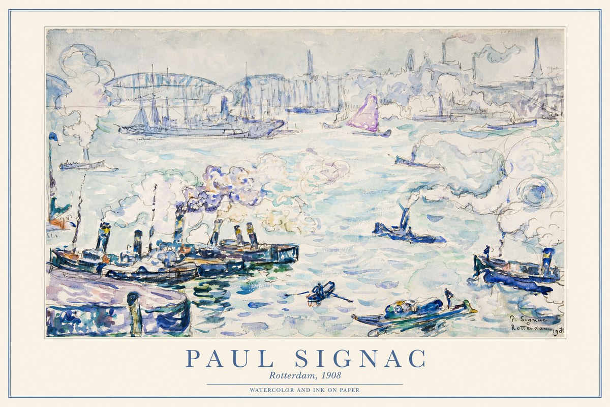 Signac Rotterdam, 1908 No1 - Poster