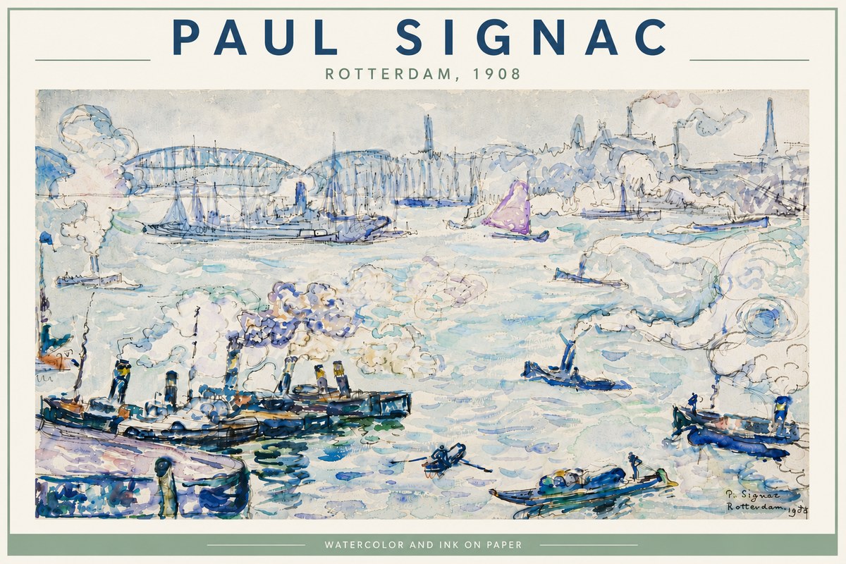 Signac Rotterdam, 1908 No6 - Poster