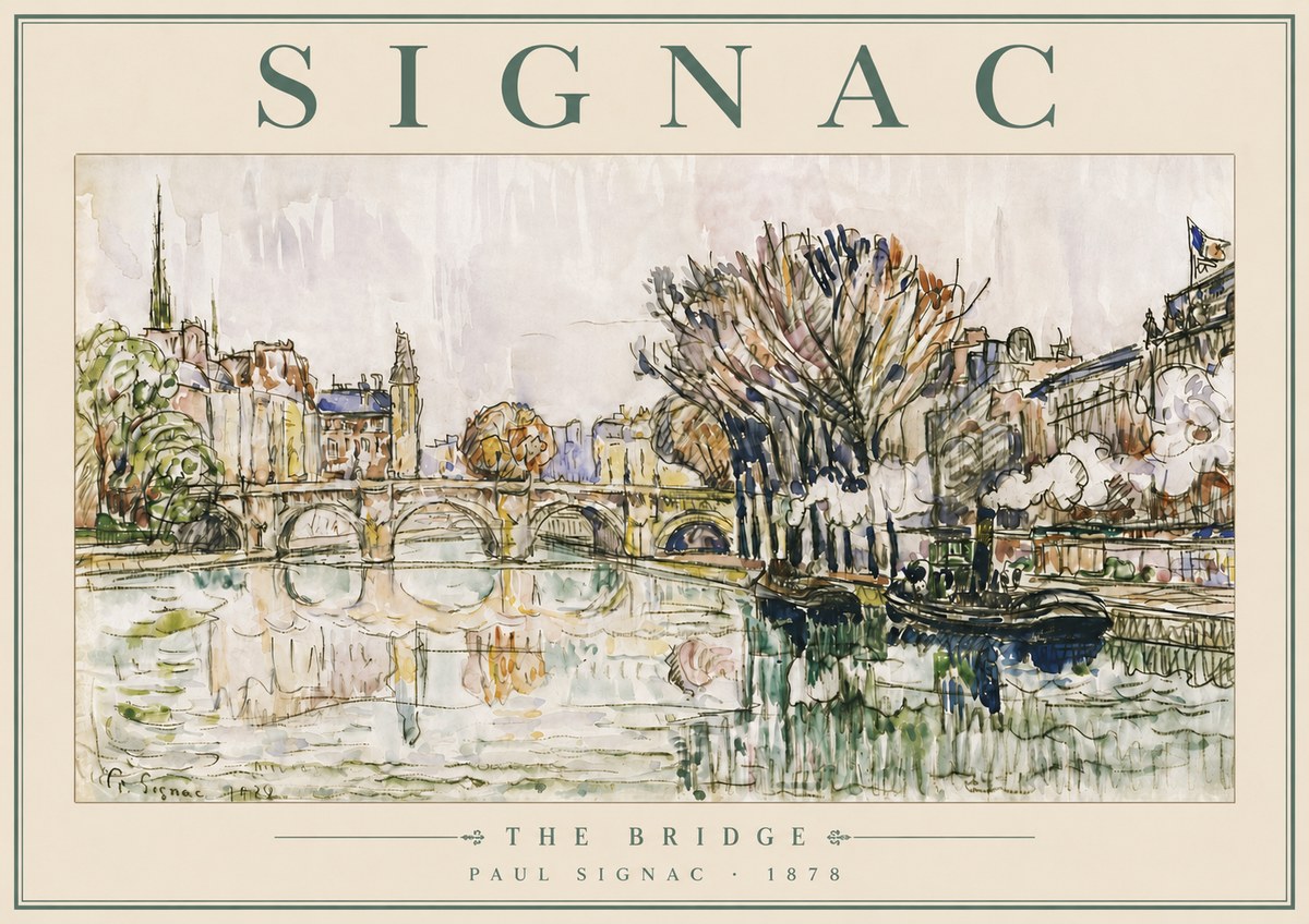 Signac The Bridge I No5 - Poster