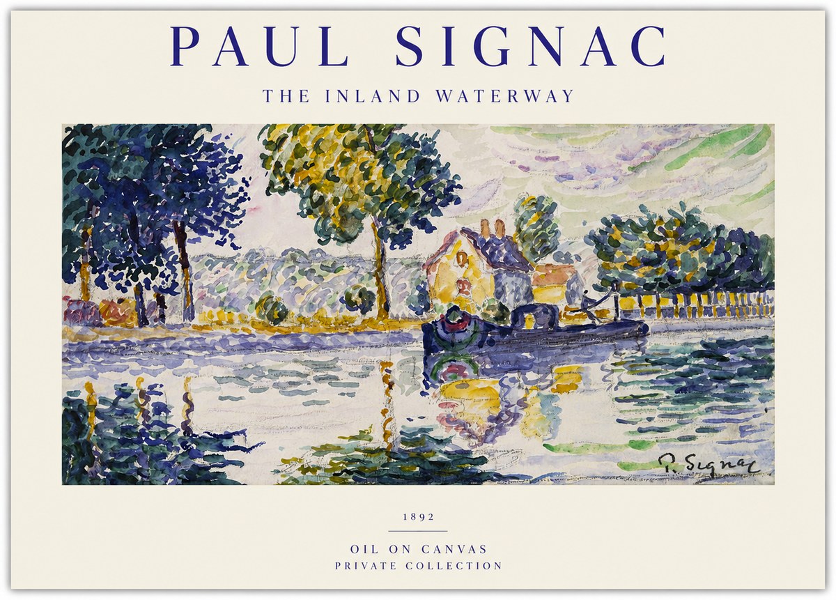 Signac The Inland Waterway No1 - Poster