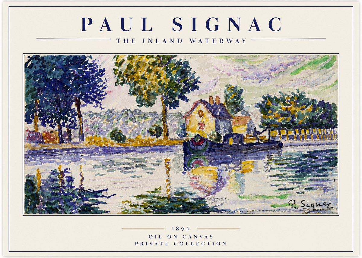 Signac The Inland Waterway No3 - Poster