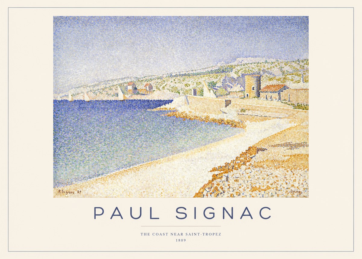 Signac The Coast Near Saint-tropez No1 - Poster