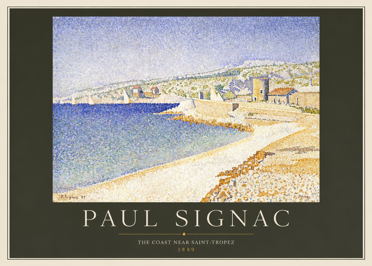 Signac The Coast Near Saint-tropez No3 - Poster