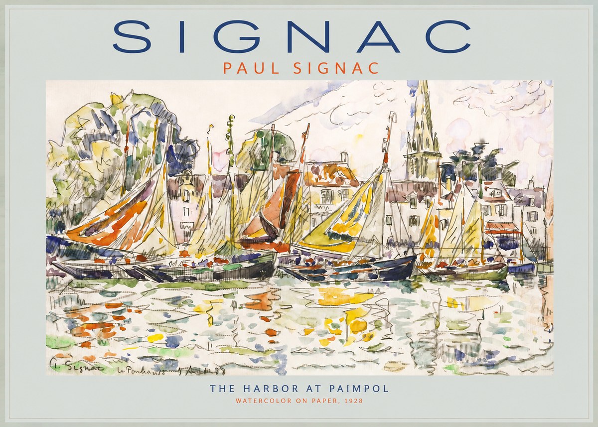 Signac The Harbor at Paimpol No2 - Poster