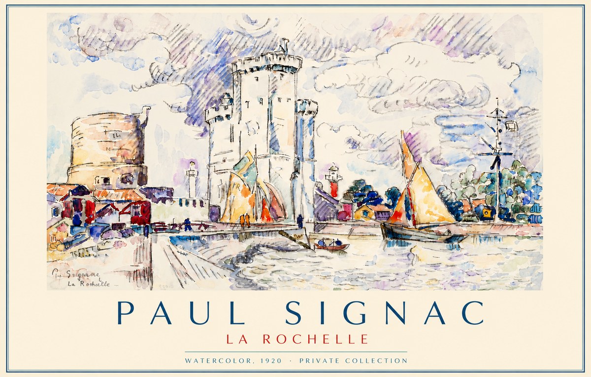 Signac La Rochelle III No6 - Poster