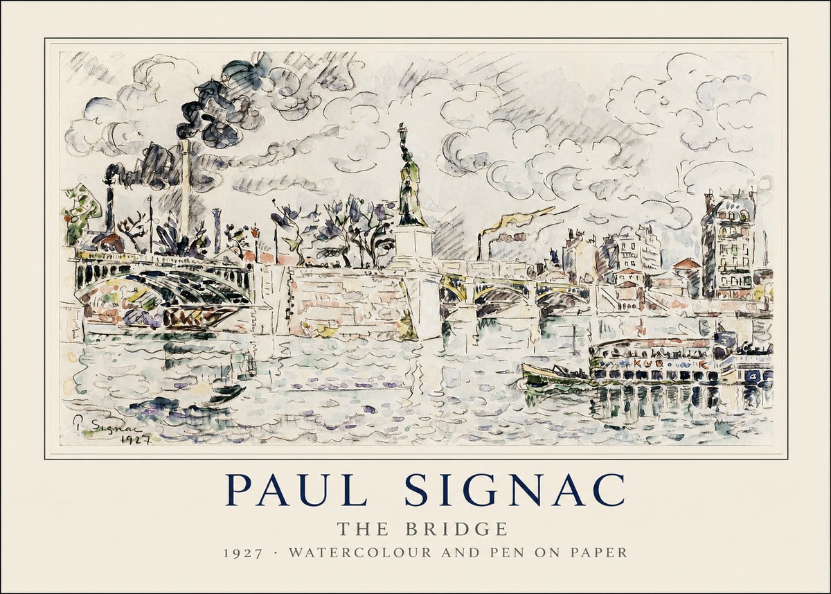 Signac The Bridge II No1 - Poster