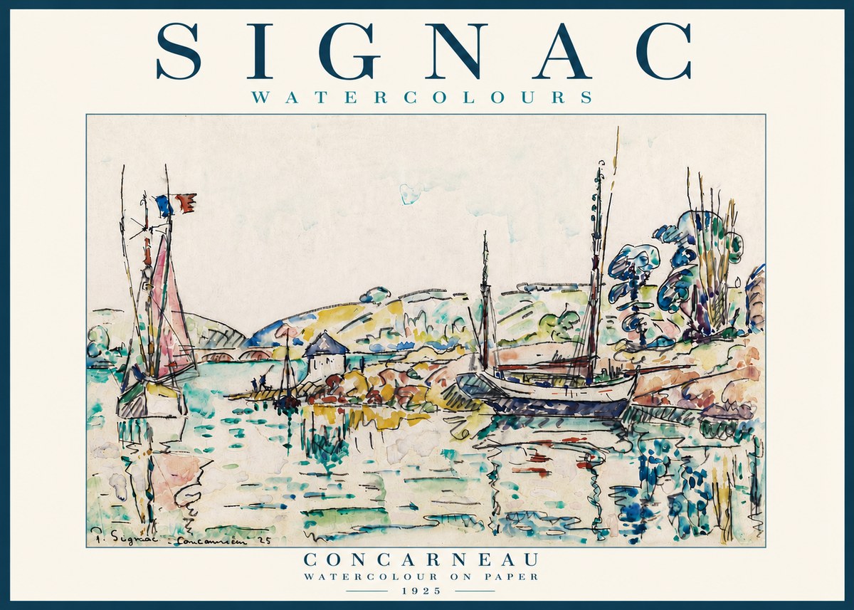 Signac Concarneau No5 - Poster
