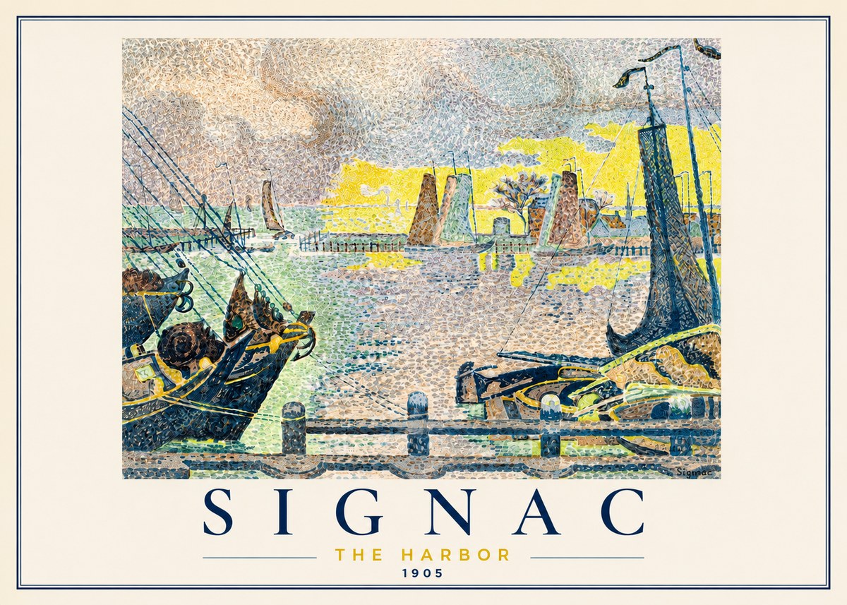 Signac The Harbor III No3 - Poster