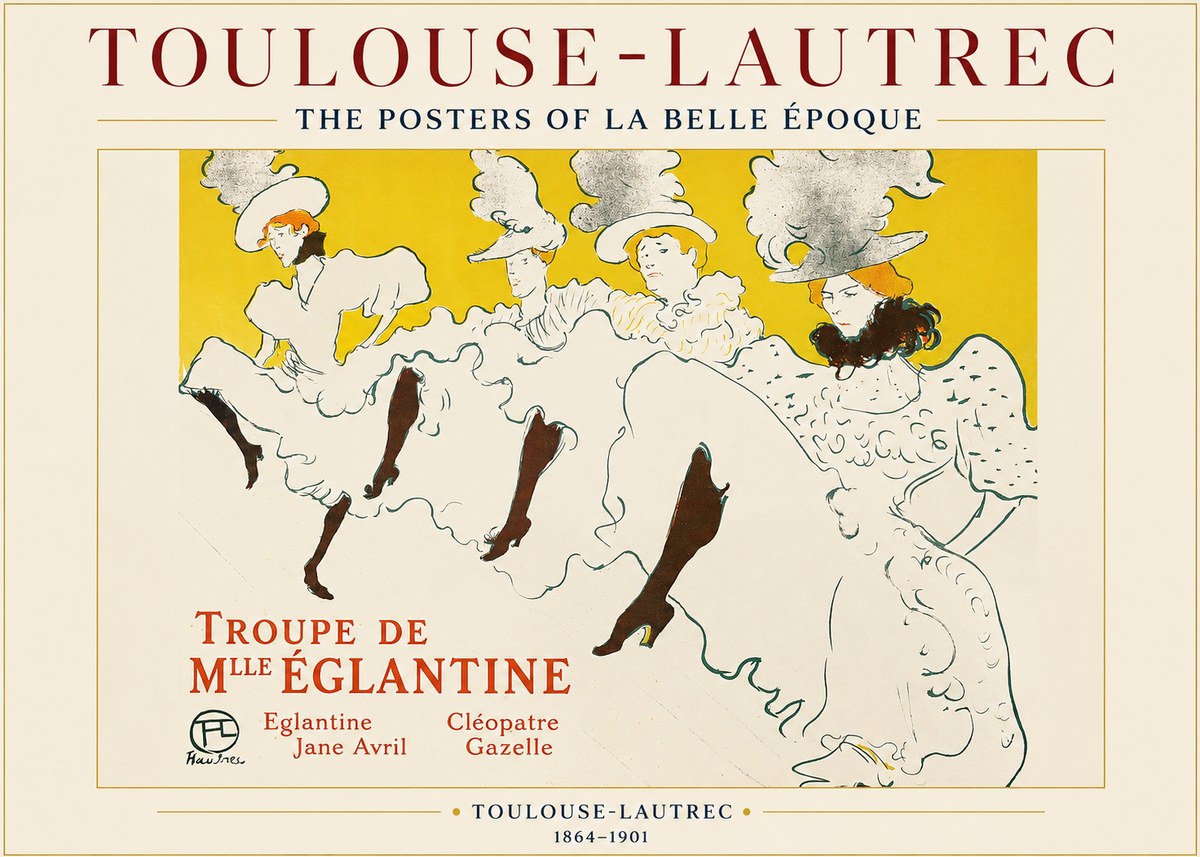 Toulouse-Lautrec Troupe De Mlle Églantine No1 - Poster