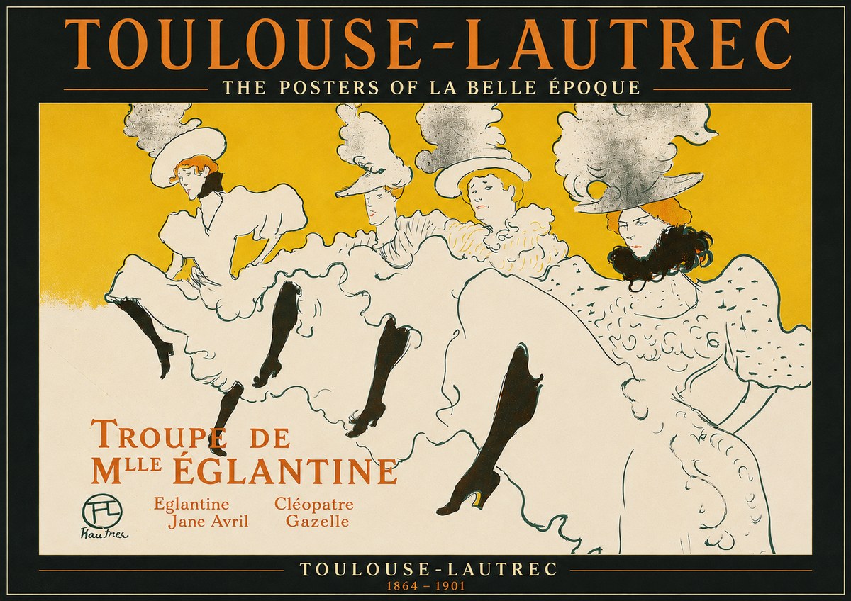 Toulouse-Lautrec Troupe De Mlle Églantine No6 - Poster