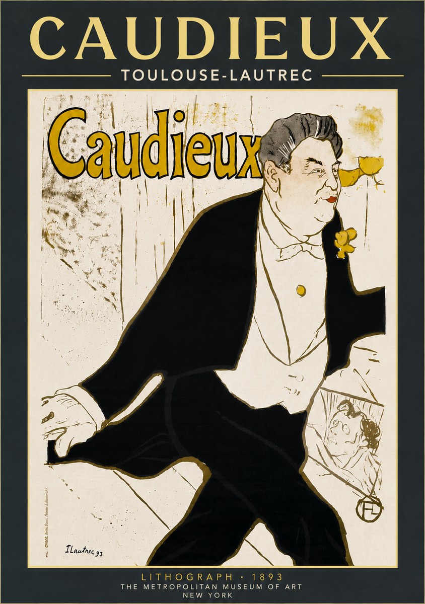 Toulouse-Lautrec Caudieux No6 - Poster