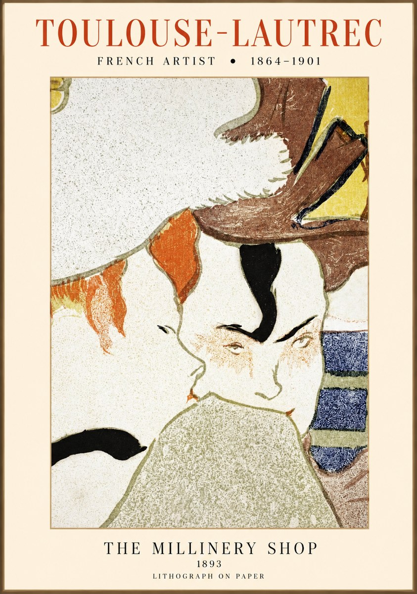 Toulouse-Lautrec The Millinery Shop No1 - Poster