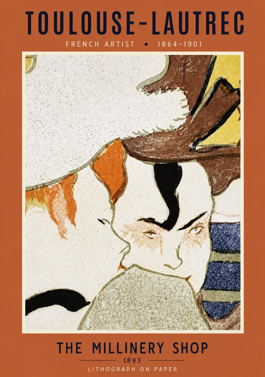 Toulouse-Lautrec The Millinery Shop No5 - Poster