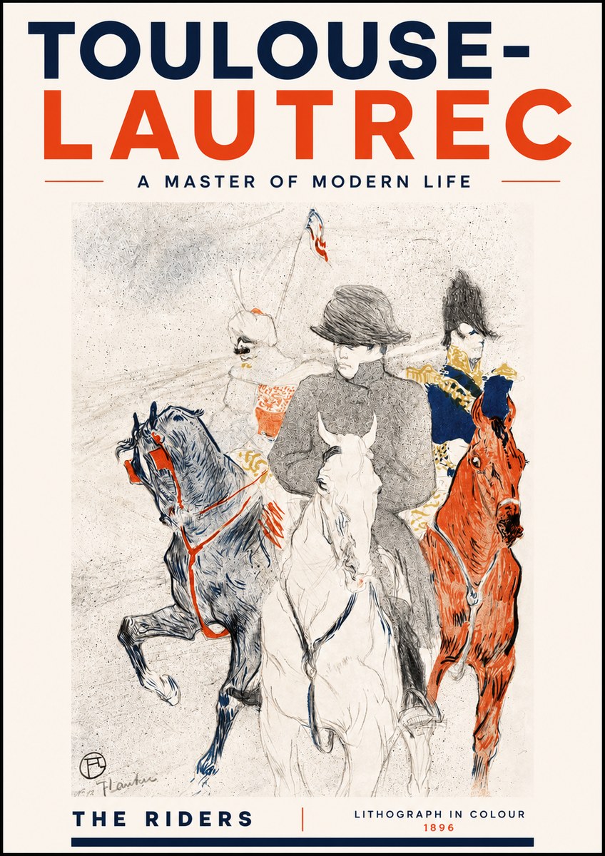 Toulouse-Lautrec The Riders No4 - Poster