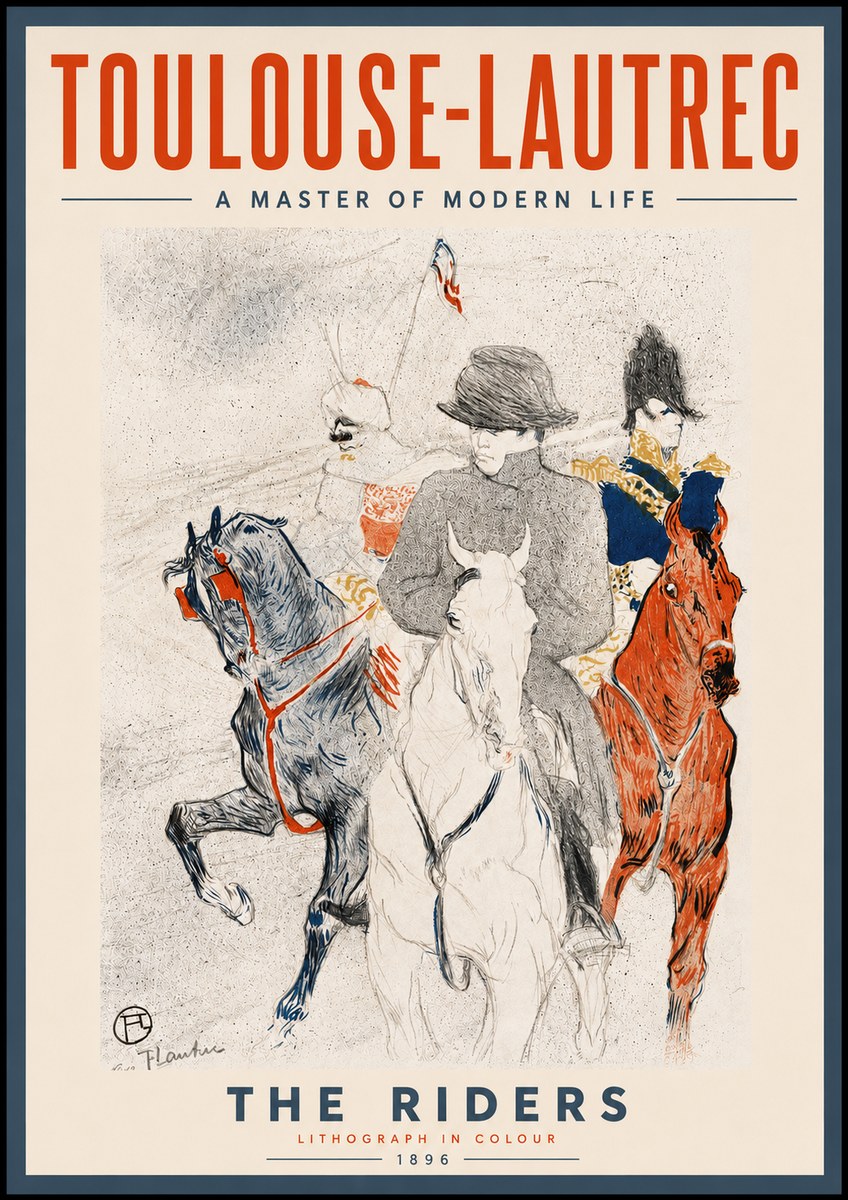 Toulouse-Lautrec The Riders No6 - Poster
