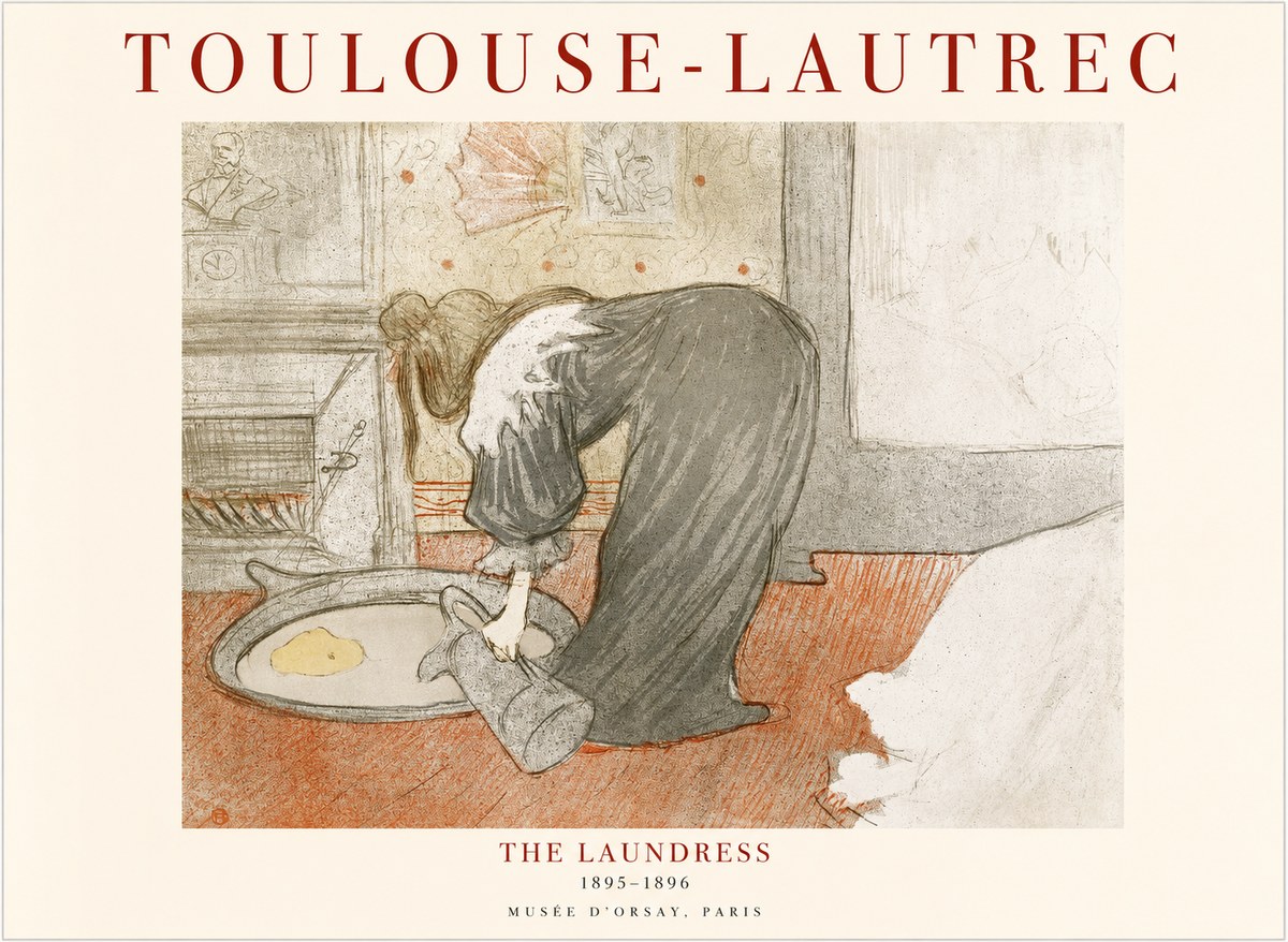 Toulouse-Lautrec The Laundress No1 - Poster