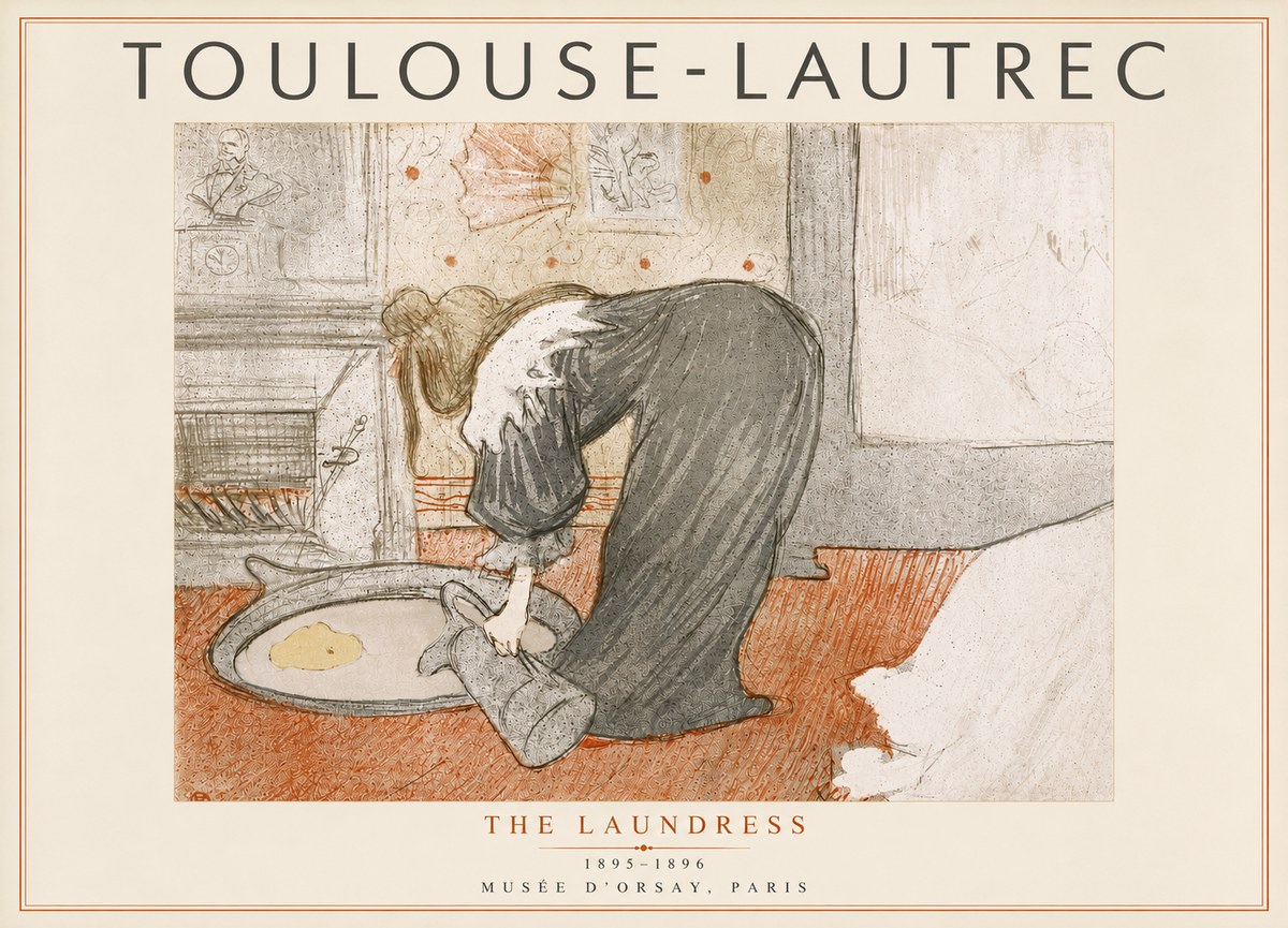 Toulouse-Lautrec The Laundress No5 - Poster