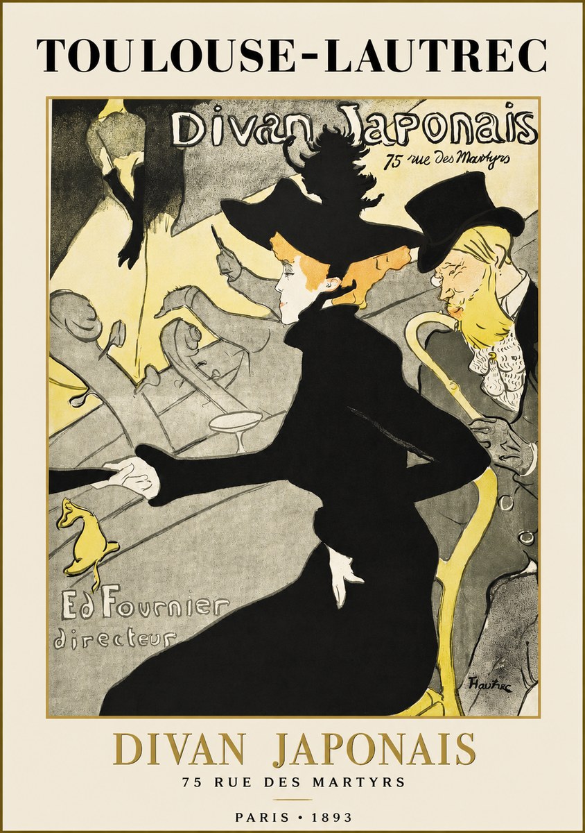 Toulouse-Lautrec Divan Japonais No1 - Poster