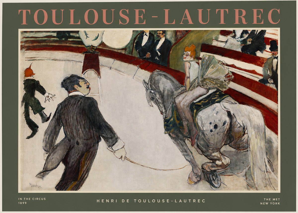Toulouse-Lautrec In the Circus No2 - Poster