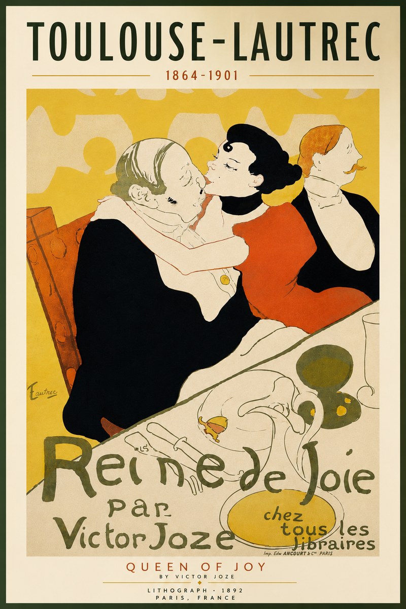 Toulouse-Lautrec Reine De Joie II No4 - Poster