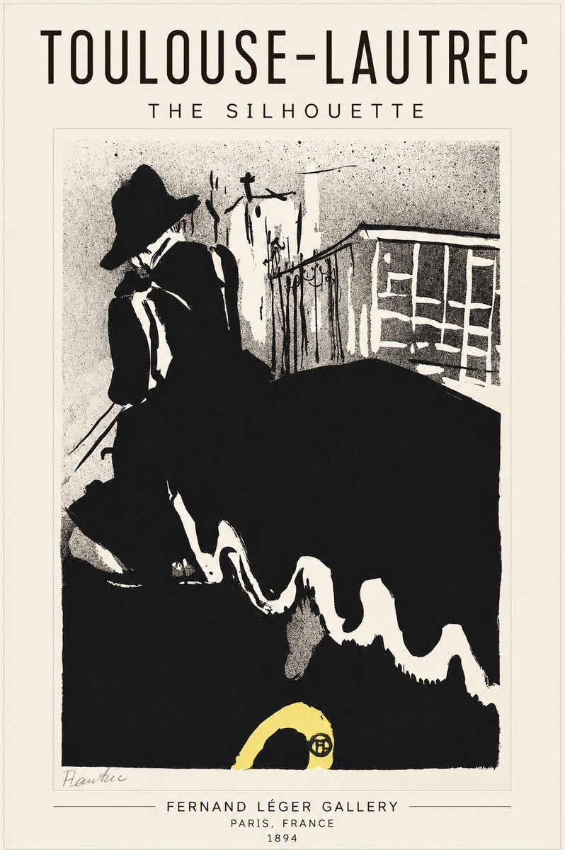 Toulouse-Lautrec The Silhouette No1 - Poster