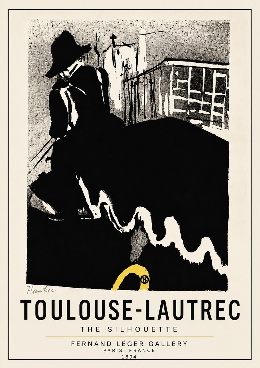 Toulouse-Lautrec The Silhouette No5 - Poster