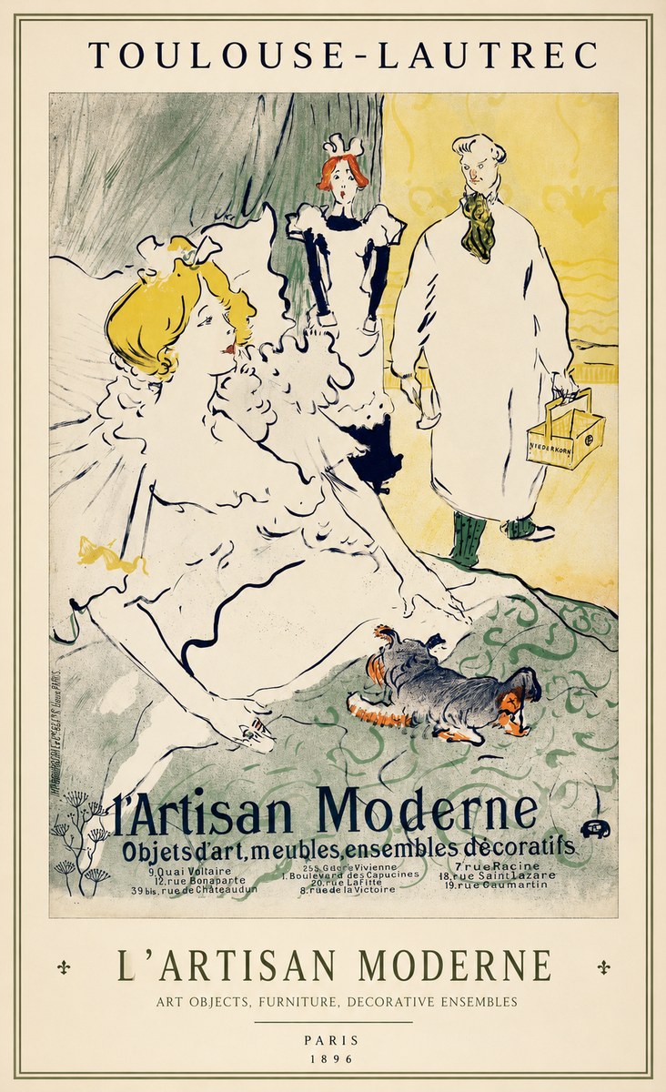 Toulouse-Lautrec L'artisan Moderne No1 - Poster